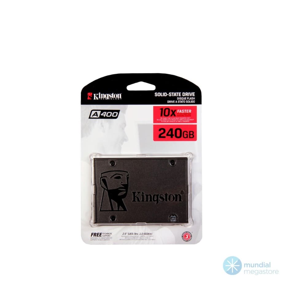 HD SATA SSD 240GB 2.5 KINGSTON SA 400S37 SOLID STATE