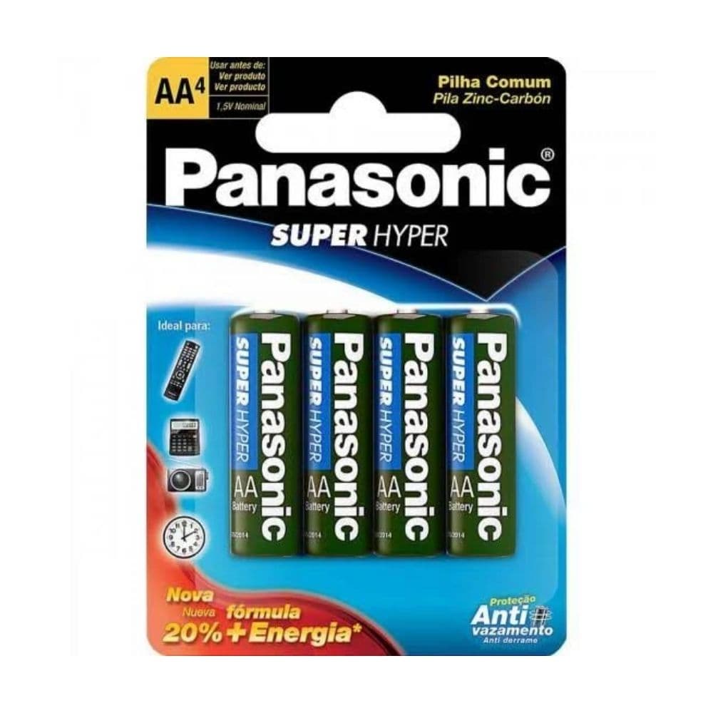 PILHA AA C/4 PANASONIC
