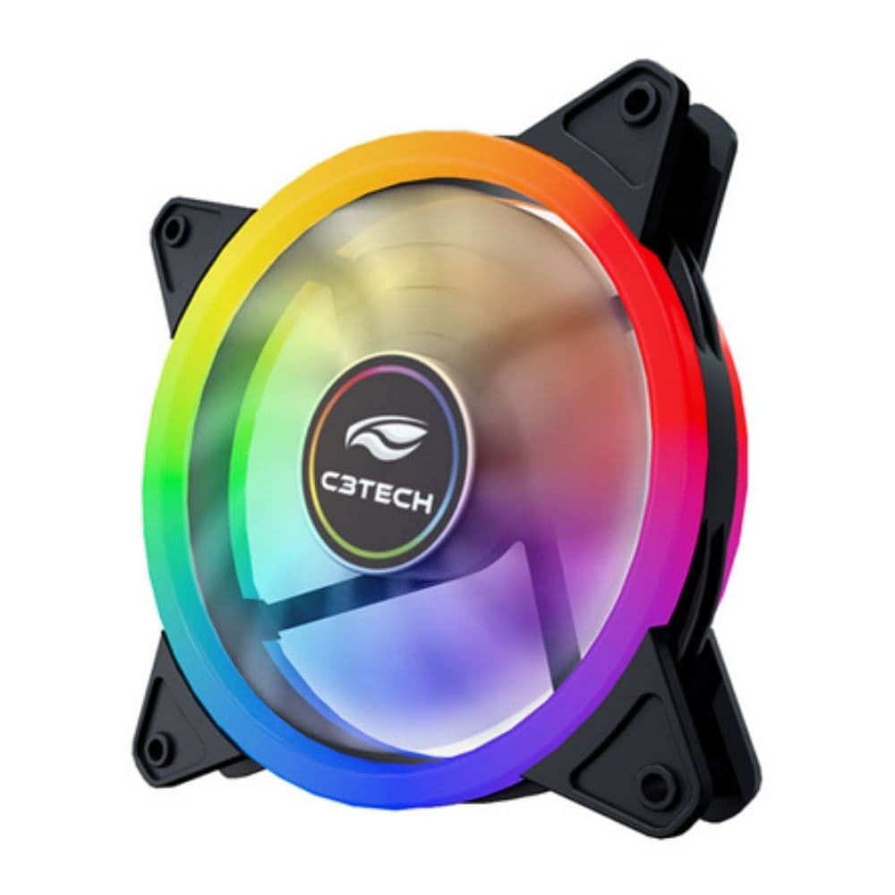 COOLER 12X12 F7-L140M 12CM LED 7 CORES C3 TECH