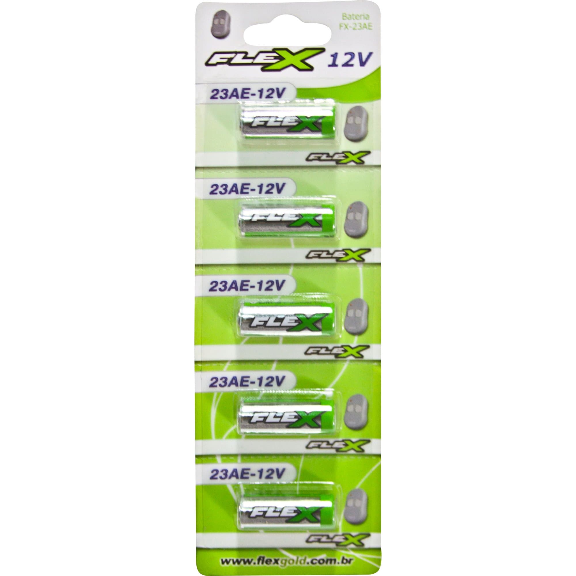 BATERIA ALCALINA FX 23A FLEX CARTELA C/5 UNIDADES
