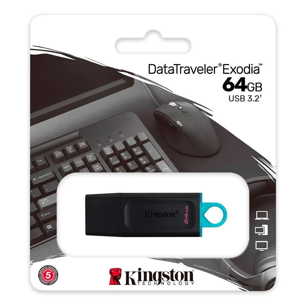PENDRIVE 64GB KINGSTON EXODIA DTX USB 3.2