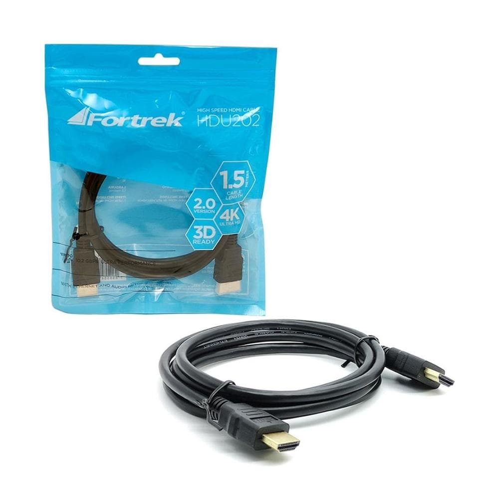 CABO HDMI 2.0 4K 1.5 METROS FK 722C PRETO FORTREK