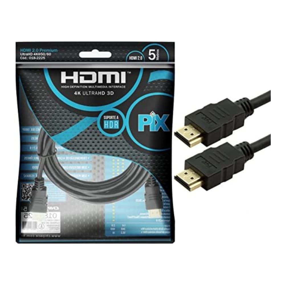 CABO HDMI 2.0 4K 5 METROS PIX