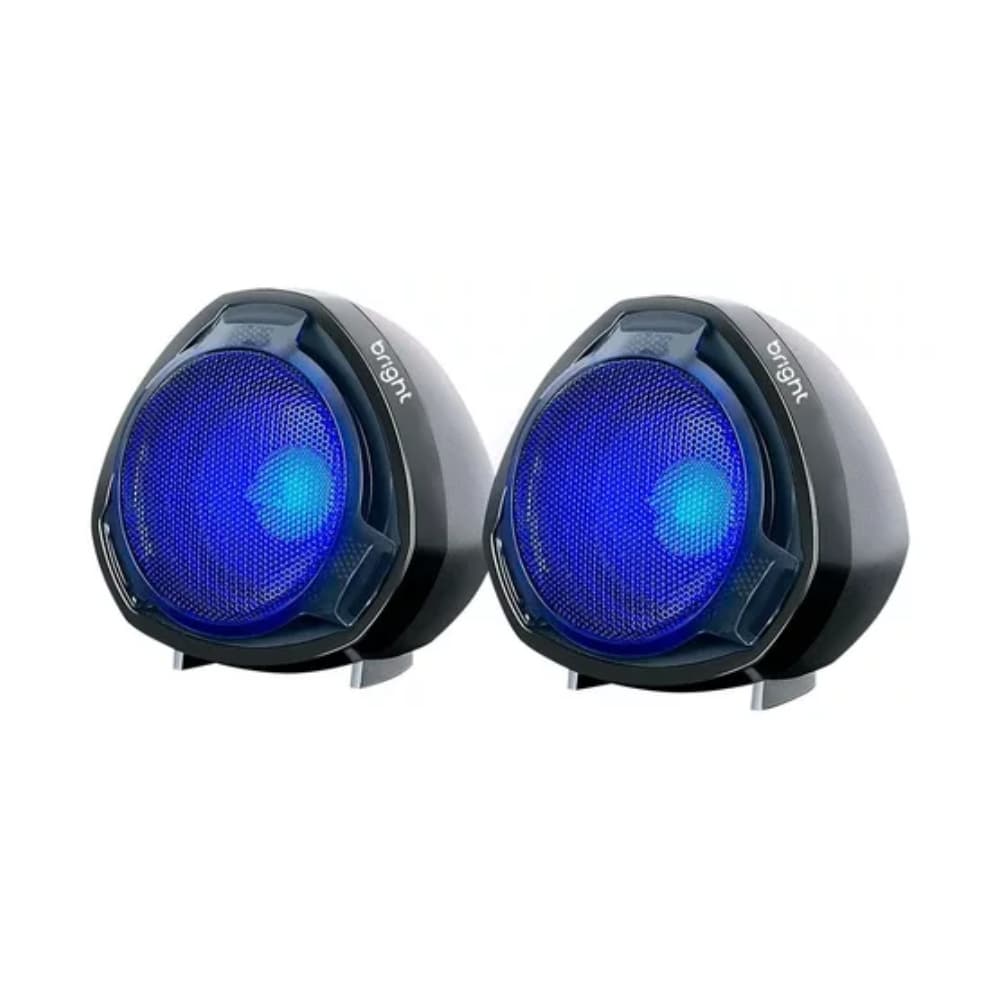 CAIXA DE SOM USB RGB 6W CX001 BRIGHT PRETA
