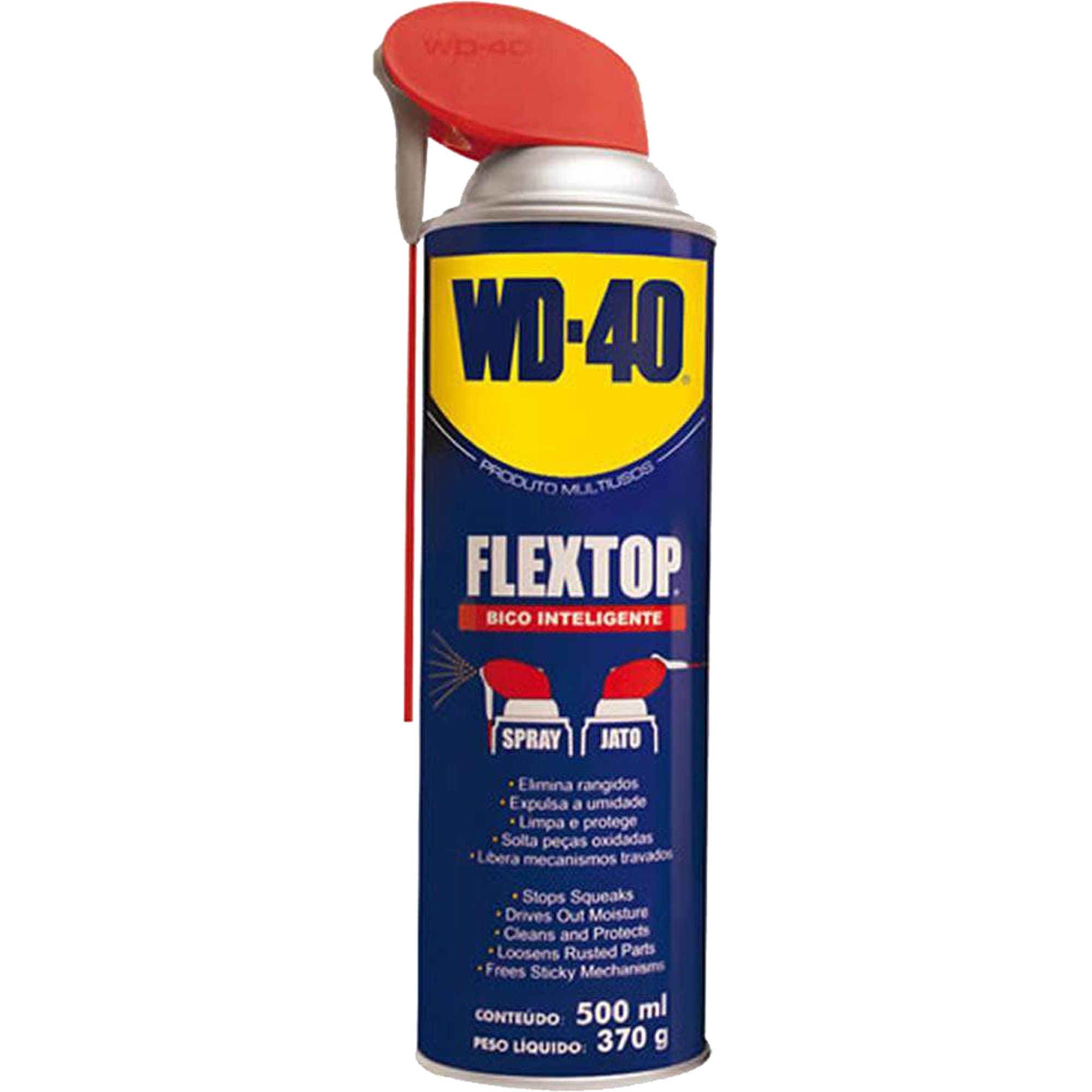 Lubrificante e Desengripante Aerosol 500ml FLEX TOP SPRAY WD40
