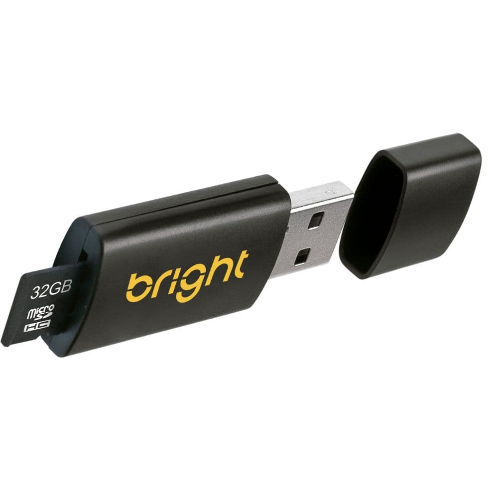 LEITOR DE CARTÃO E CARTÃO MICRO SD 32 GB 2X1 MC228 BRIGHT