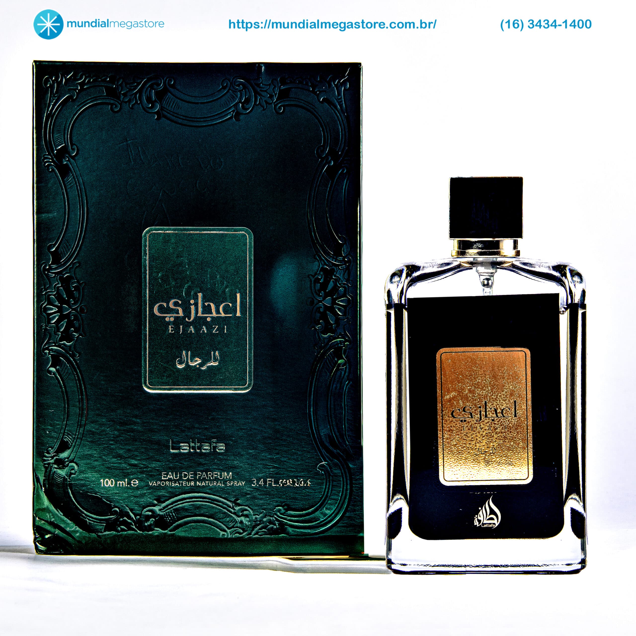 PERFUME LATTAFA EJAAZI MASCULINO EDP 100ML ARABE