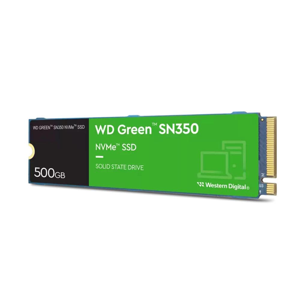 HD SATA SSD M.2 500GB NVME WESTER DIGITAL GREEN SN350 WDS500G2G0C SN350