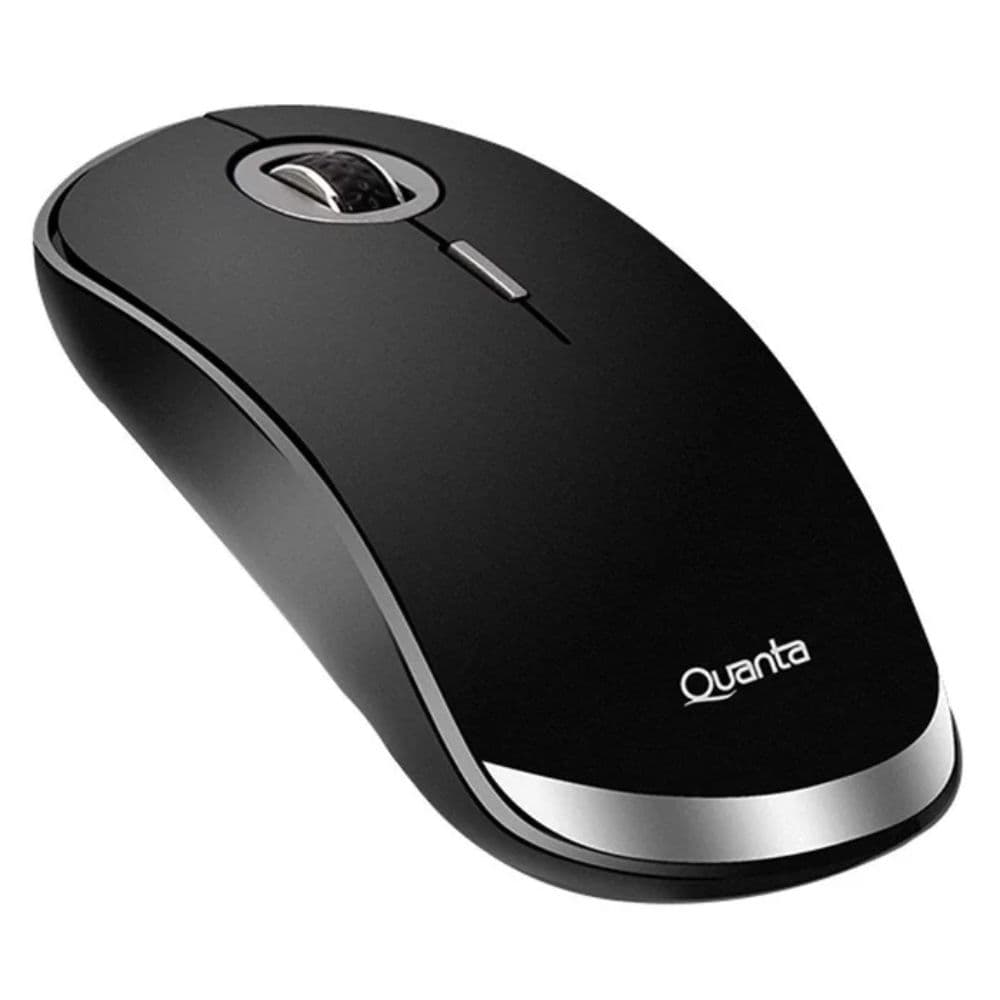 MOUSE SEM FIO QUANTA QTMS20 1600DPI PRETO E CINZA