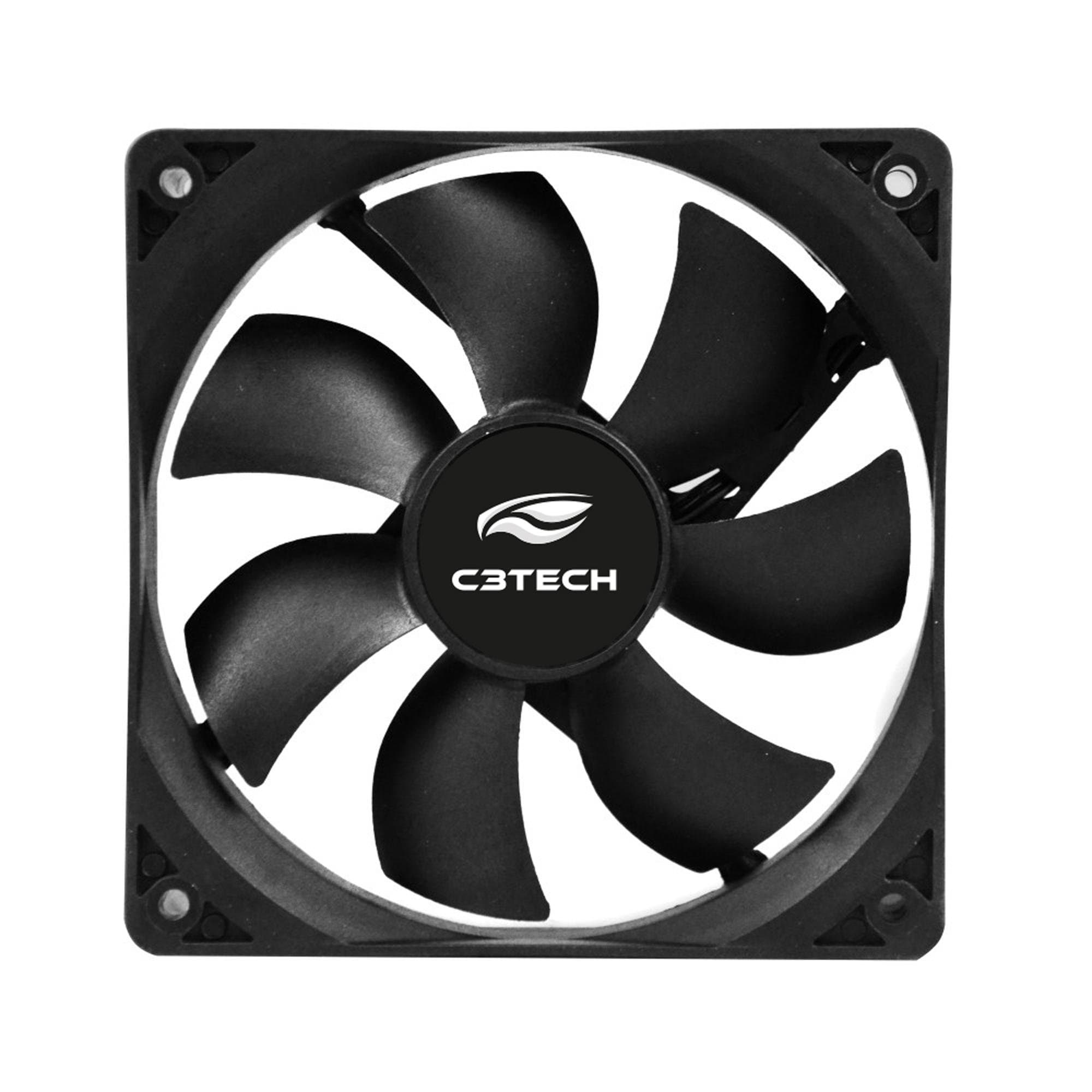 COOLER FAN 12CM STORM F7-100BK PRETO C3TECH