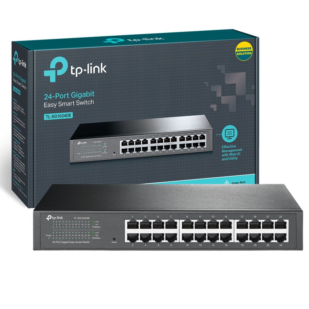 HUB 24 PORTAS 10/100/1000 TP LINK TL-SG1024DE GIGABIT RACKMOU