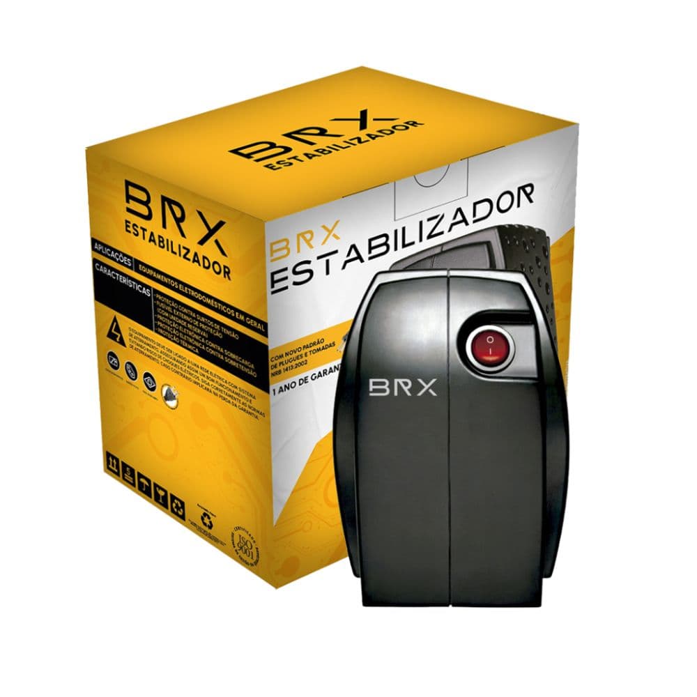 ESTABILIZADOR BIVOLT MANUAL 500VA 115V BRX
