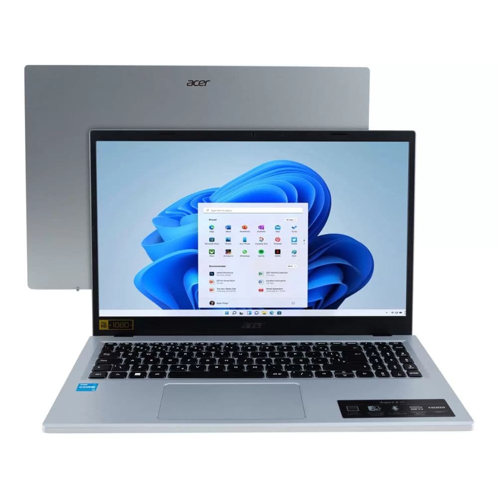 NOTEBOOK ACER ASPIRE A315-510P -34XC I3 8GB/SSD256/15.6 WIN 11