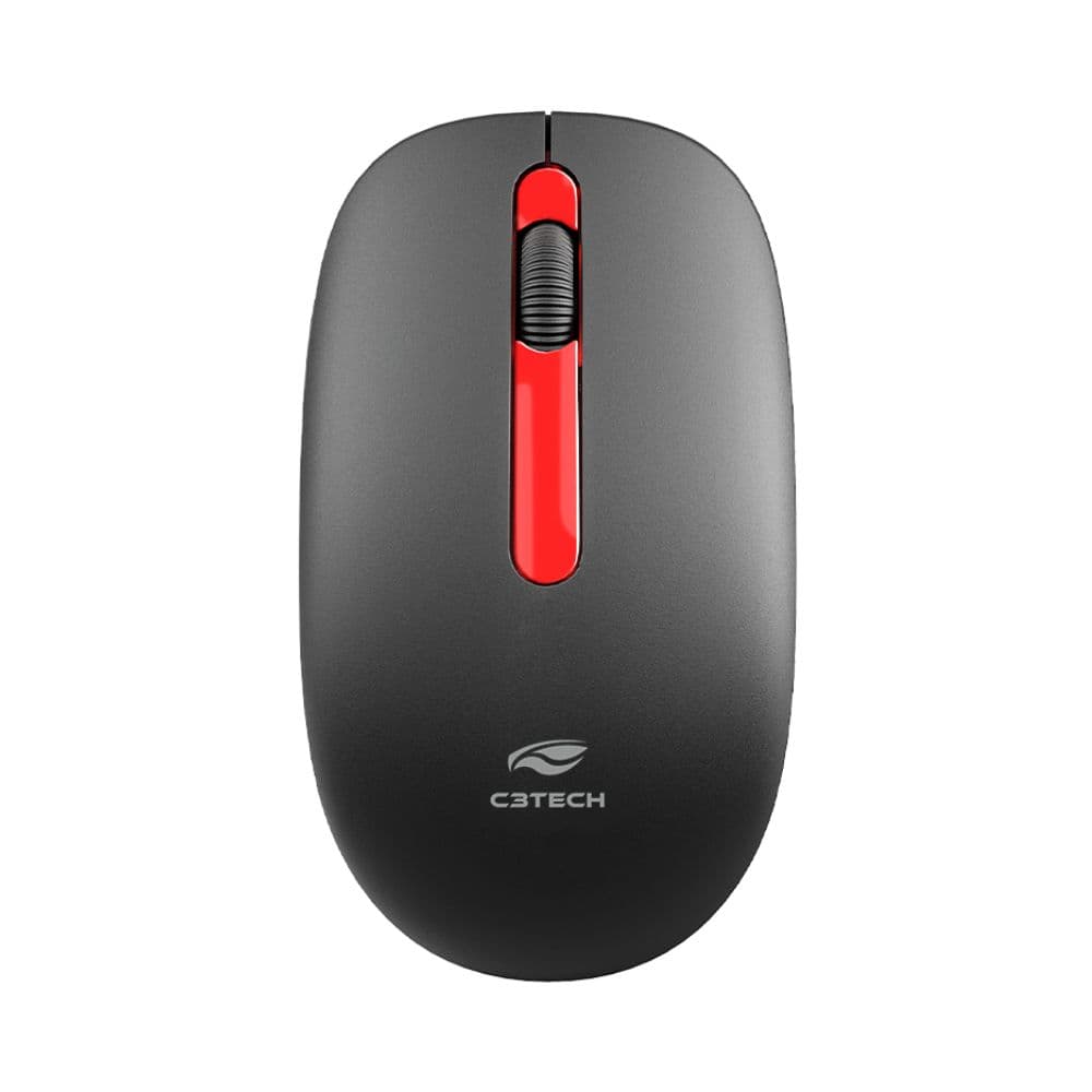 MOUSE SEM FIO 1200DPI M-W15RBK VERMELHO C3TECH