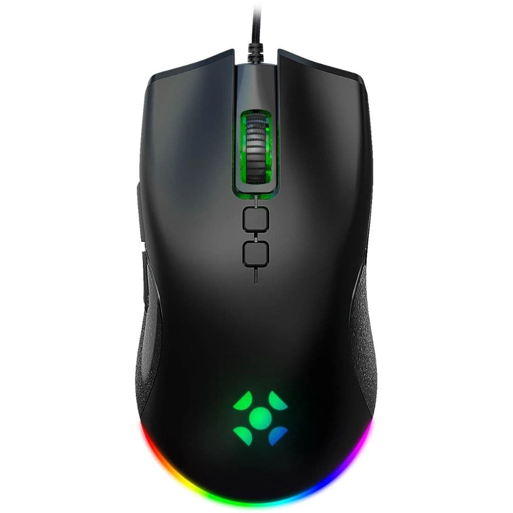 MOUSE USB GAMER 7200DPI RGB BLACK FIRE FORTREK