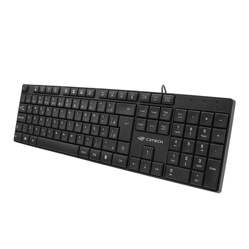 TECLADO USB MULTIMÍDIA KB M11BK 2M PRETO C3 TECH