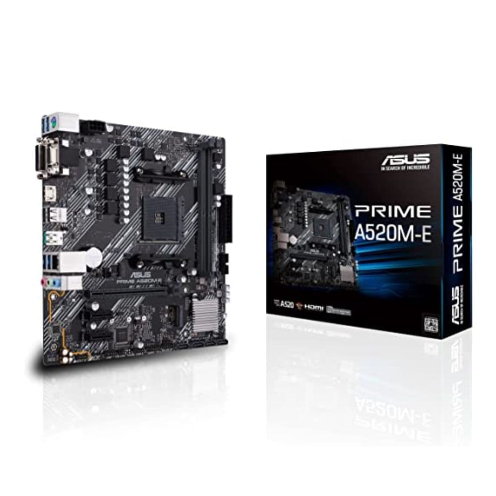 PLACA MÃE AM4 ASUS AMD A520M-E PRIME M.2/HDMI/VGA/DVI/DDR4