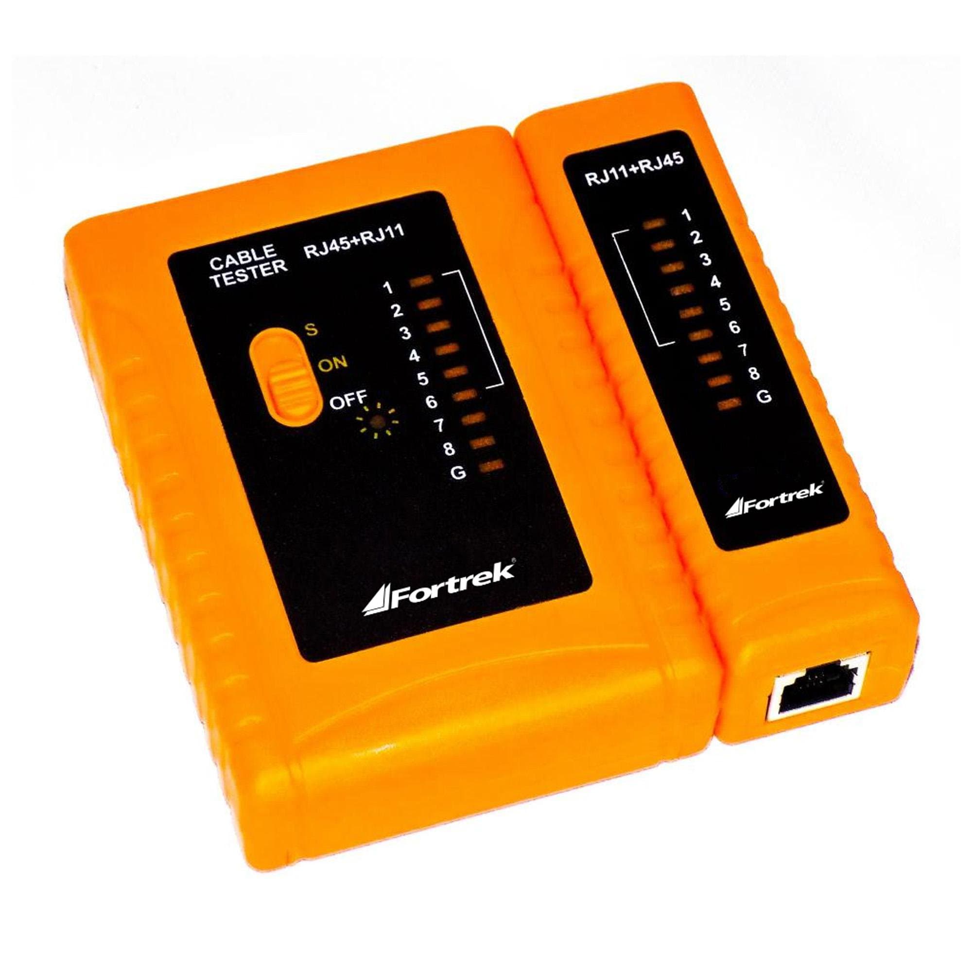 TESTADOR DE CABOS LAN RJ-11 E RJ-45 TCF101 FORTREK