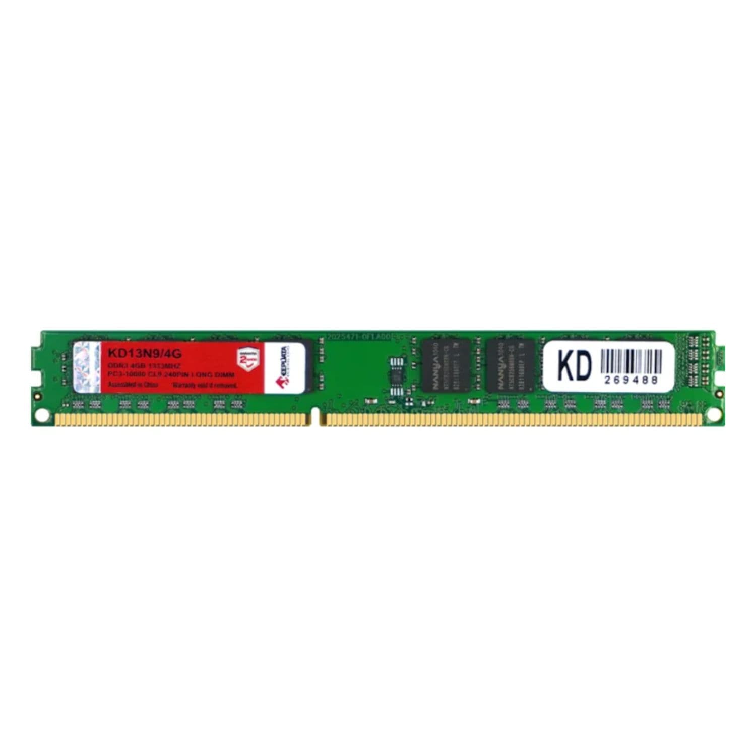 MEMÓRIA DDR3 4GB PC1333 KEEPDATA KD13N9/4G