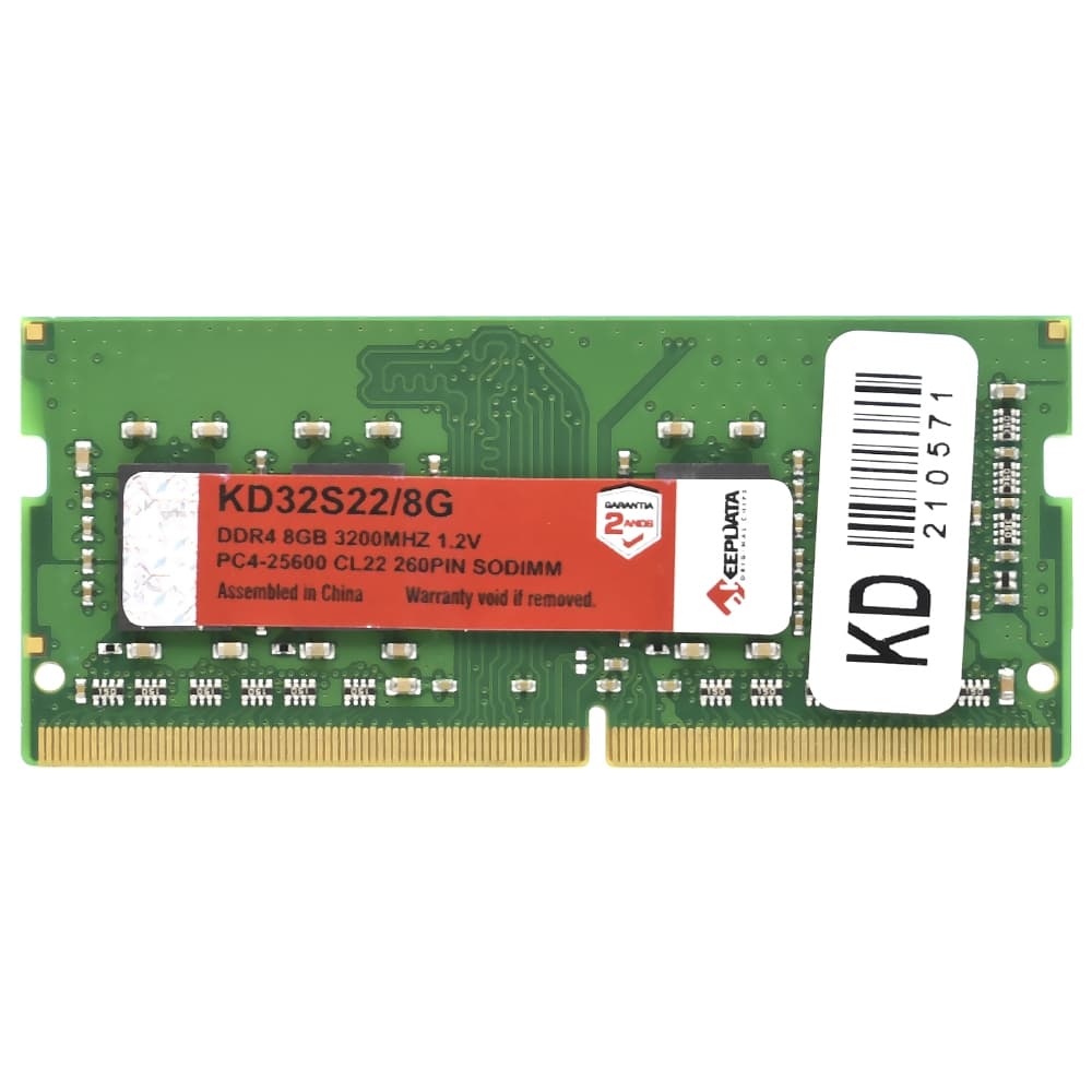 MEMÓRIA NOTEBOOK DDR4 8GB PC3200 KEEPDATA