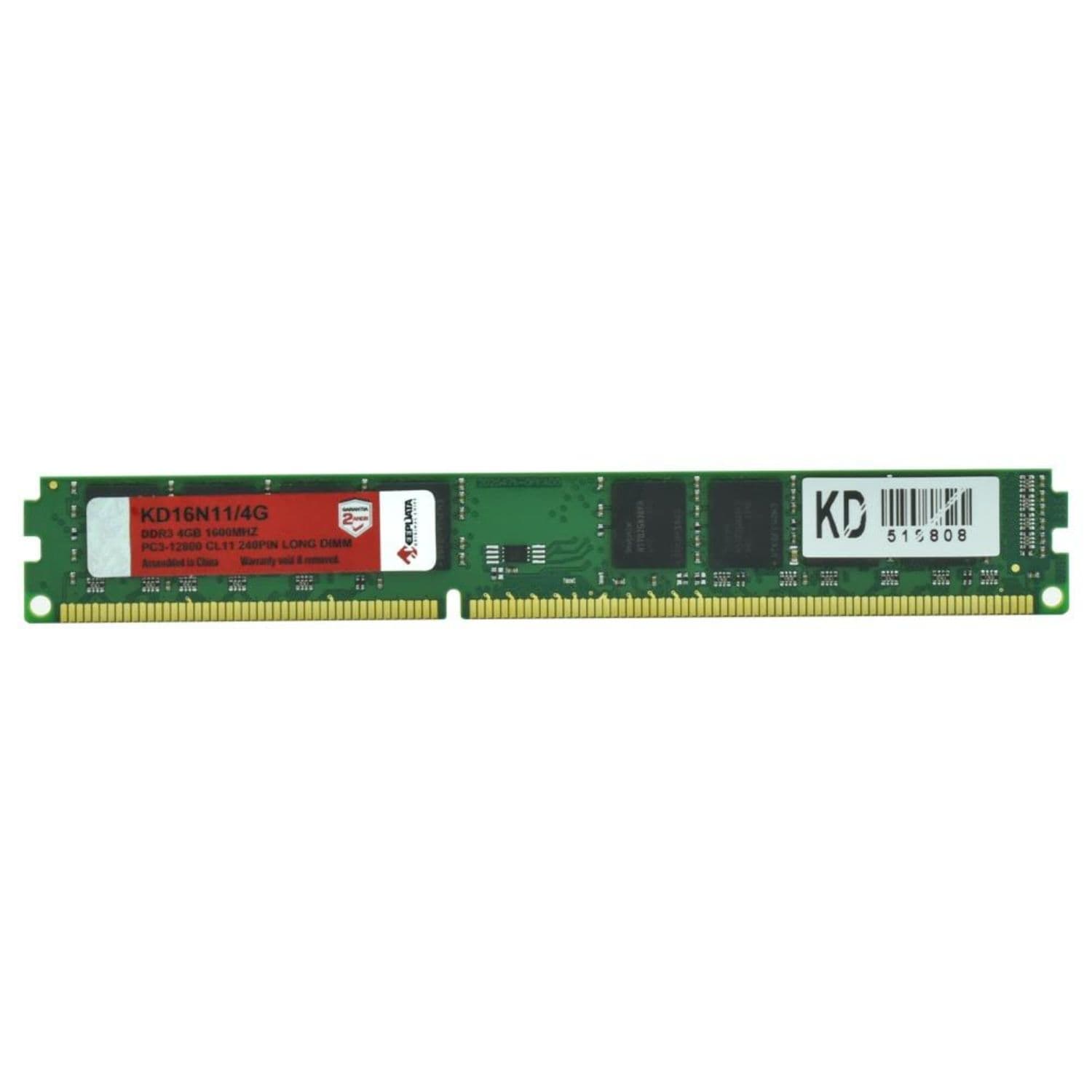 MEMÓRIA DDR3 4GB PC1600 KEEPDATA KD16N11/4G