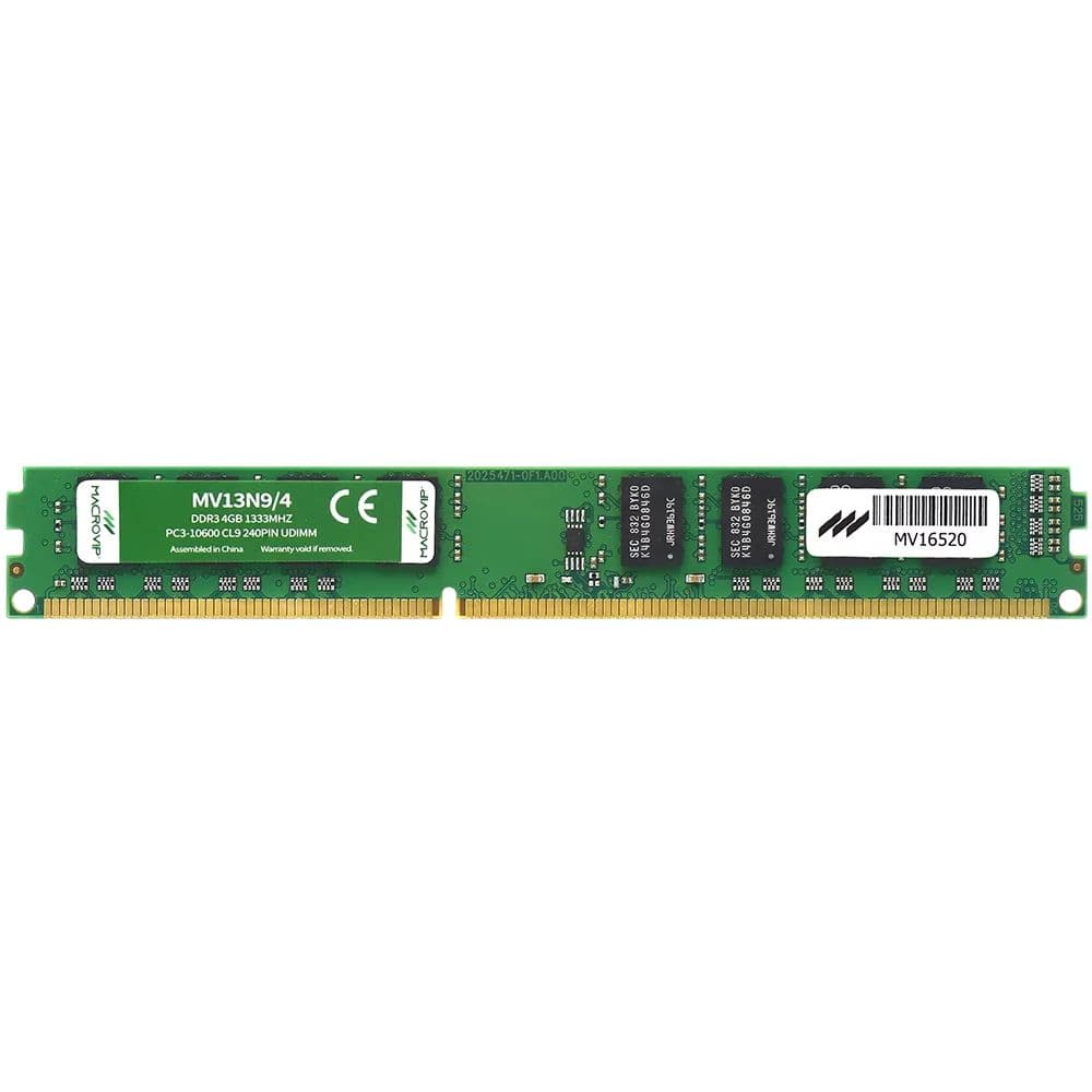 MEMÓRIA DDR3 4GB PC1333 MACROVIP MV13N9/4