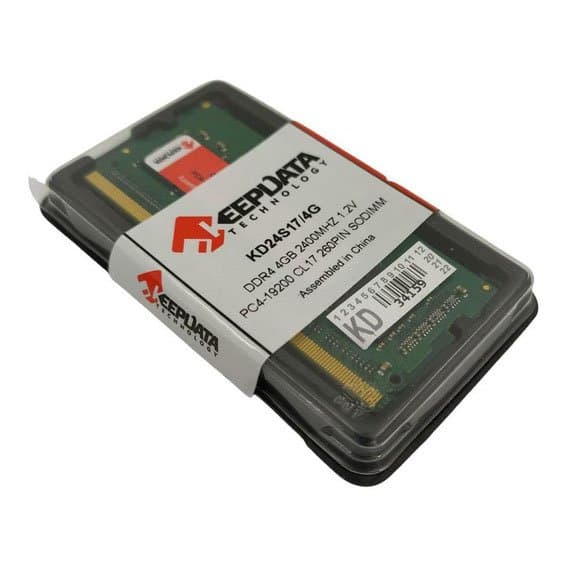 MEMÓRIA NOTEBOOK DDR4 4GB PC2400 KEEPDATA KD24S17/4G