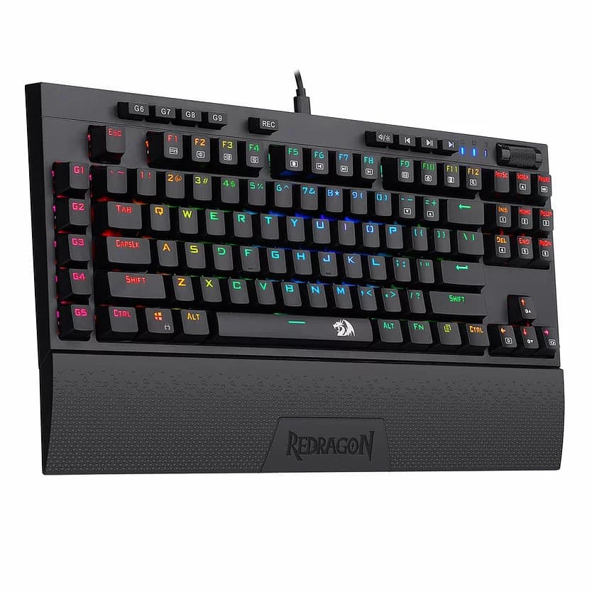 TECLADO GAMER USB RGB REDRAGON MAGIC WAND PRO MECANICO K587 RGB PRETO