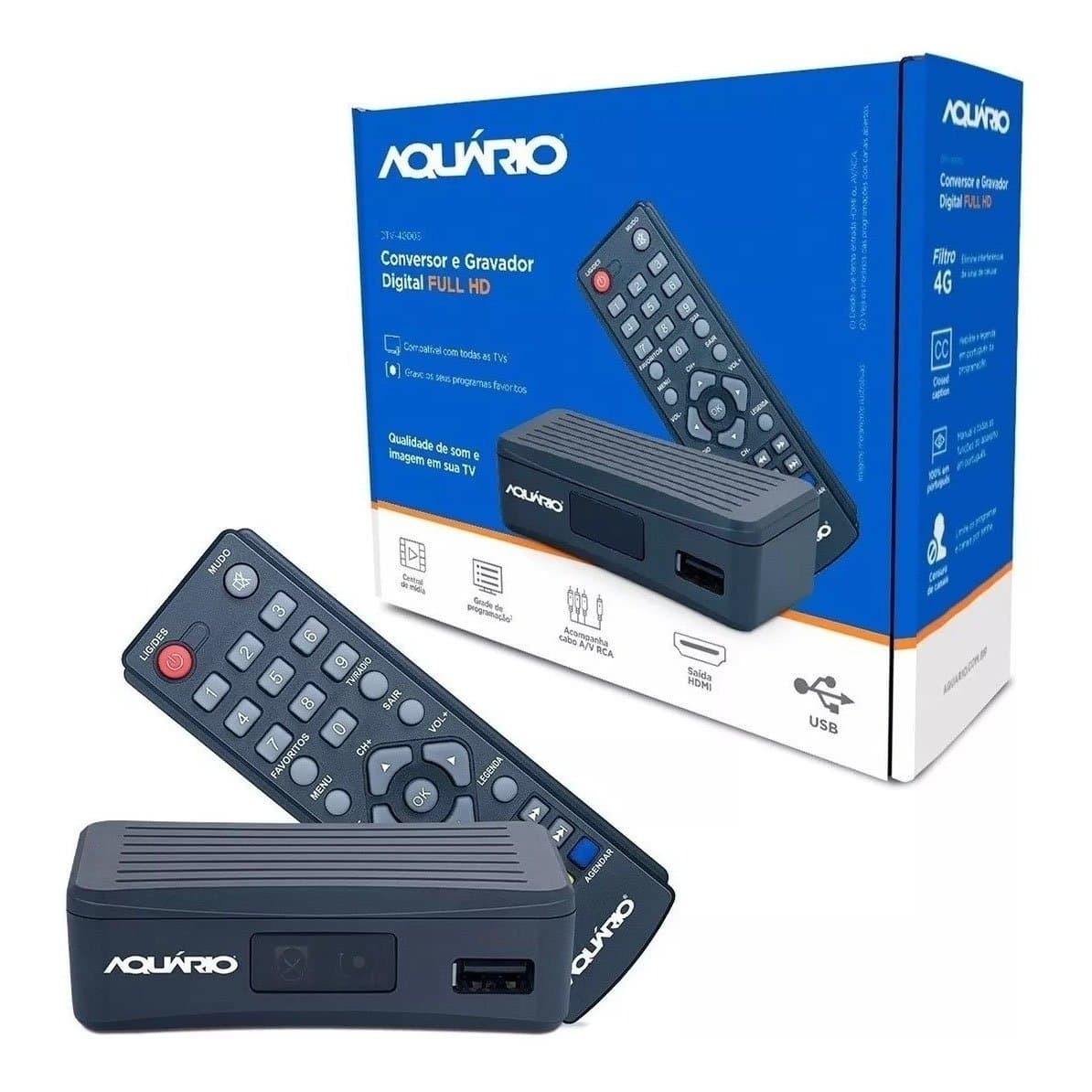 CONVERSOR DIGITAL TERRESTRE DTV9000 AQUARIO