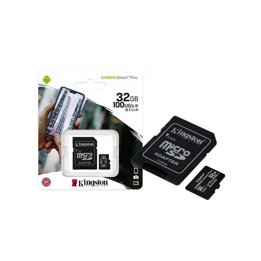 MICRO SD 32GB KINGSTON COM ADAPTADOR 100MB/S 2X1 EN