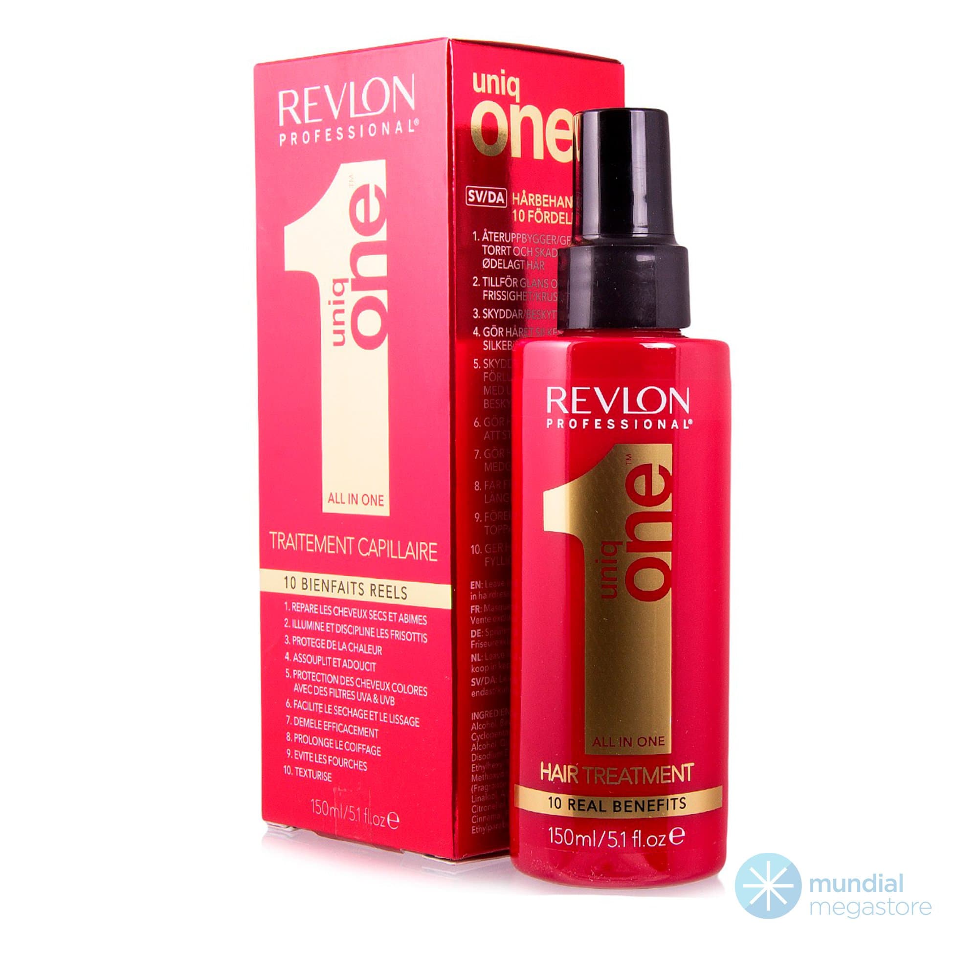 LEAVE IN REVLON UNIQ ONE 10 BENEFICIOS VERMELHO 150ML