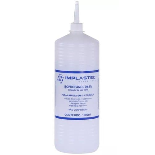 ÁLCOOL ISOPROPILÍCO 1000ML ISOPROPANOL IMPLASTEC