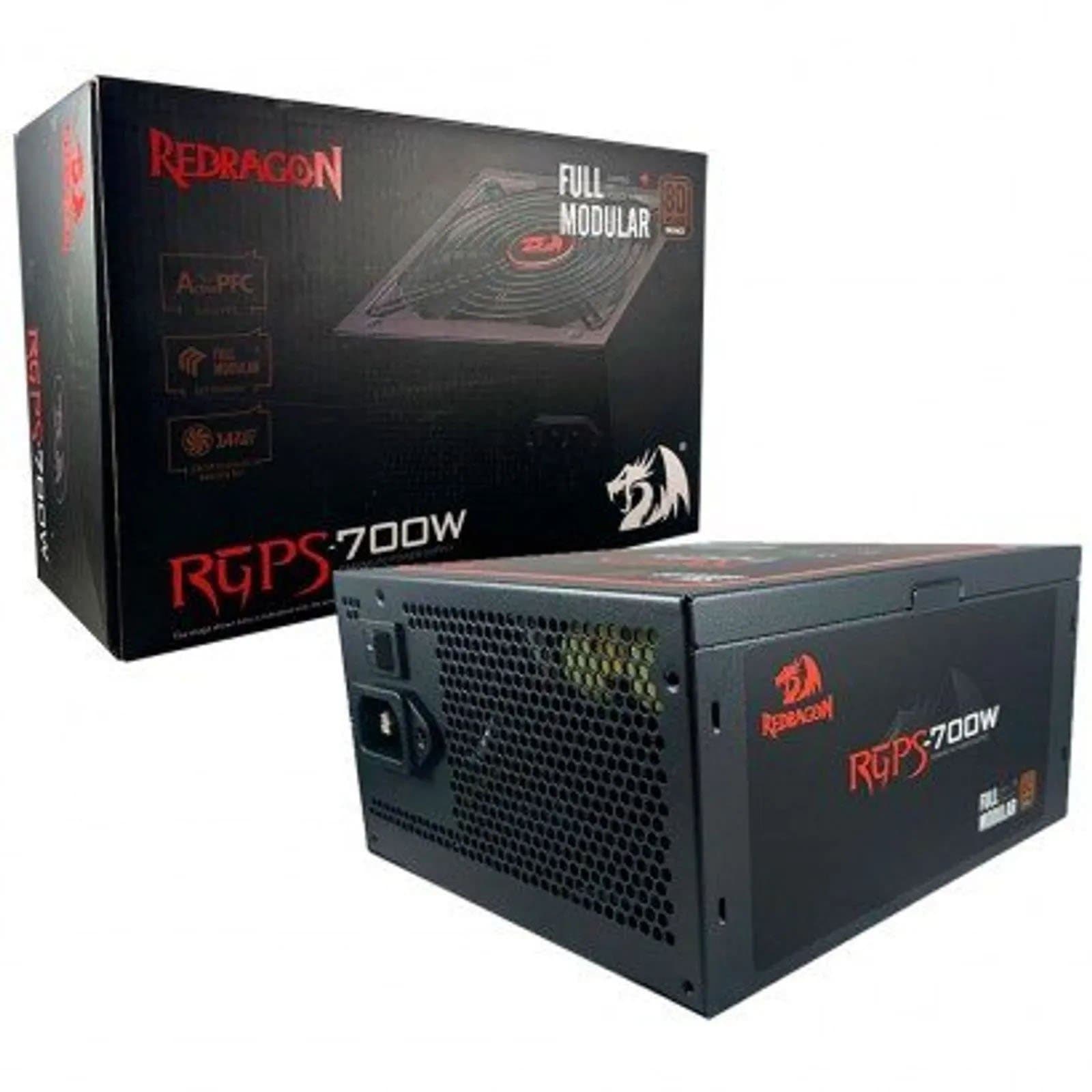 FONTE ATX GAMER 700W REDRAGON GC-PS005 BRONZE MODULAR 80 PLUS