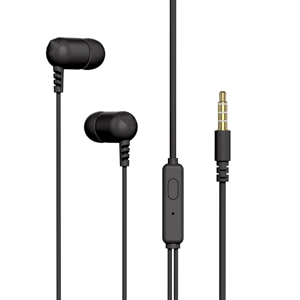 FONE DE OUVIDO AURICULAR COM MICROFONE EP-07BK C3 TECH PRETO