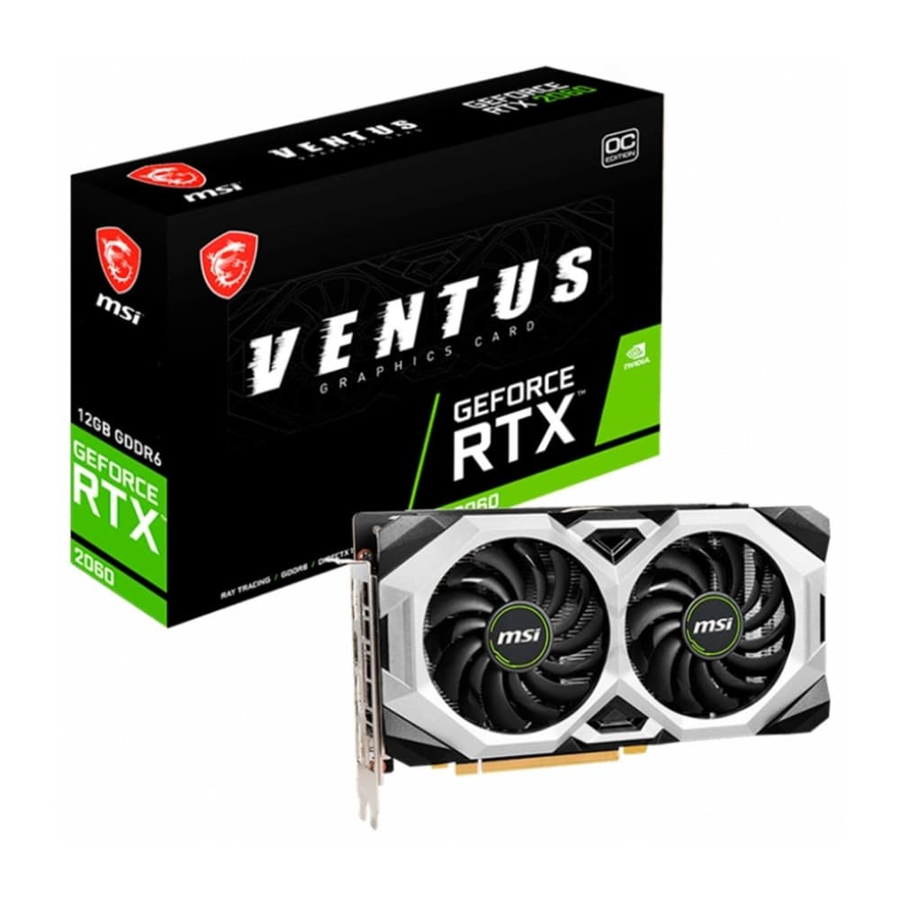 PLACA DE VÍDEO 6GB GF RTX3050 MSI VENTUS 2X DDR6 1492MHZ