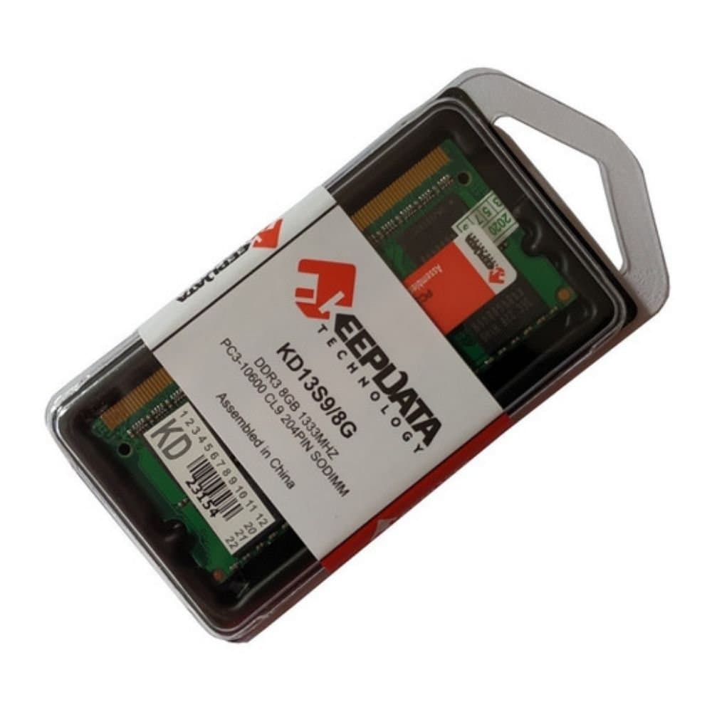 MEMÓRIA NOTEBOOK DDR3 8GB PC1333 KEEPDATA