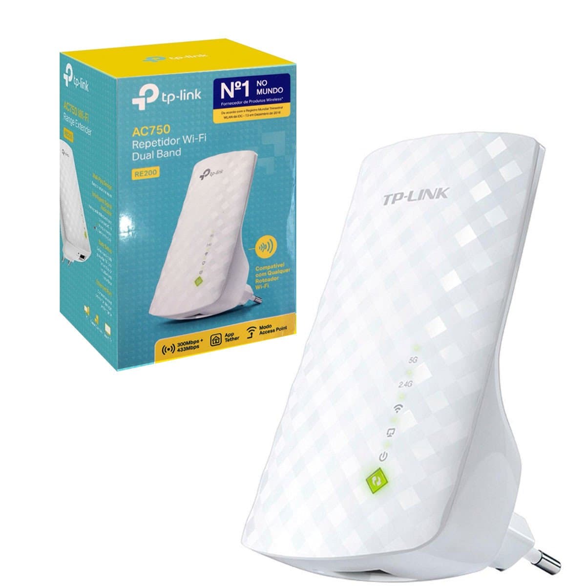 WIRELESS REPETIDOR EXTENSOR ACCESS POINT TP LINK RE200 AC750 DUAL BAND