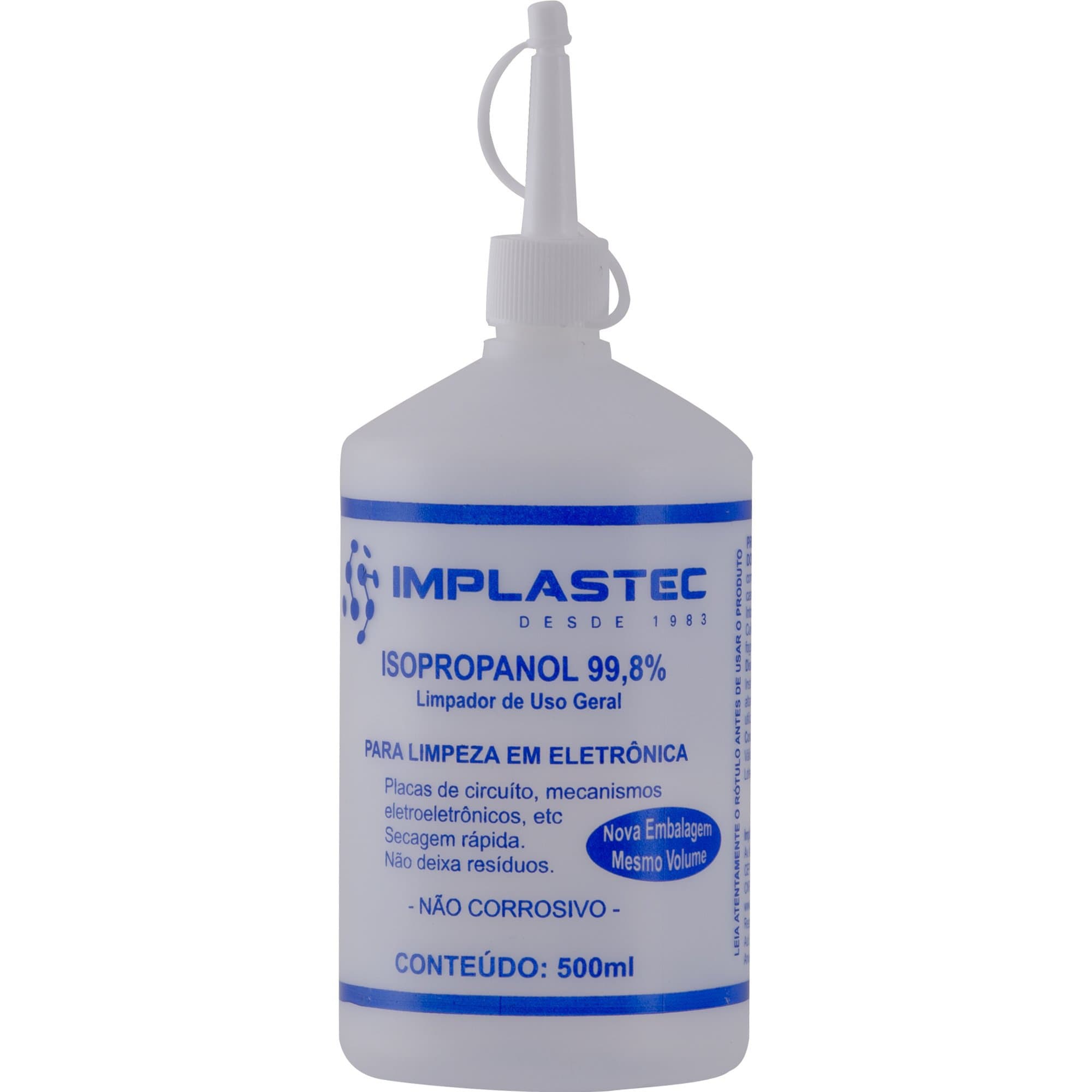 ÁLCOOL ISOPROPÍLICO 500ML ISOPROPANOL IMPLASTEC
