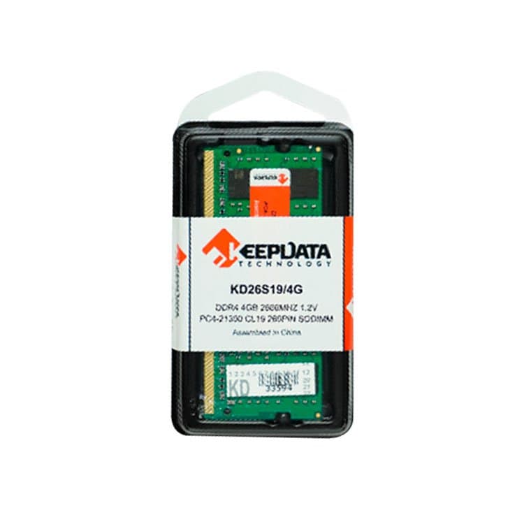 MEMÓRIA NOTEBOOK DDR4 16GB PC2666 KEEPDATA KD26S19/16