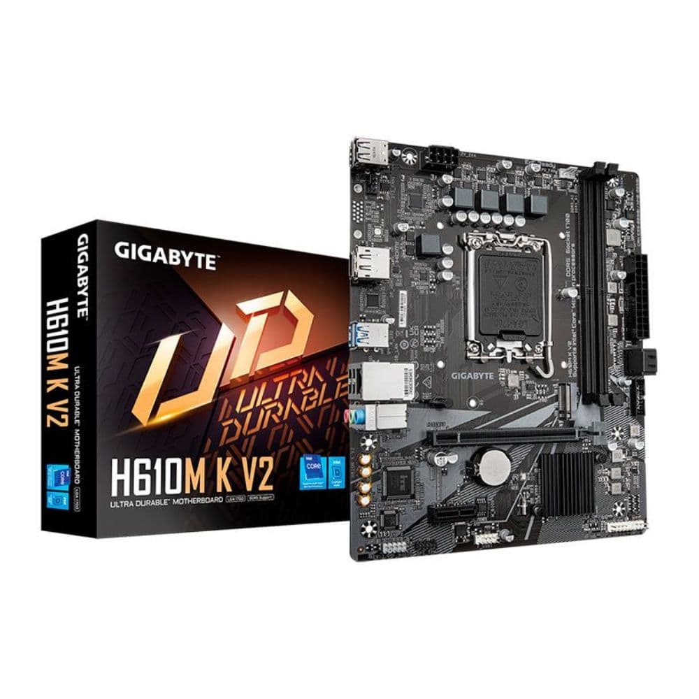 PLACA MÃE 1700 GIGABYTE H610M K V2/HDMI/DP/USB 3.2 DDR5 12G 13G 14G