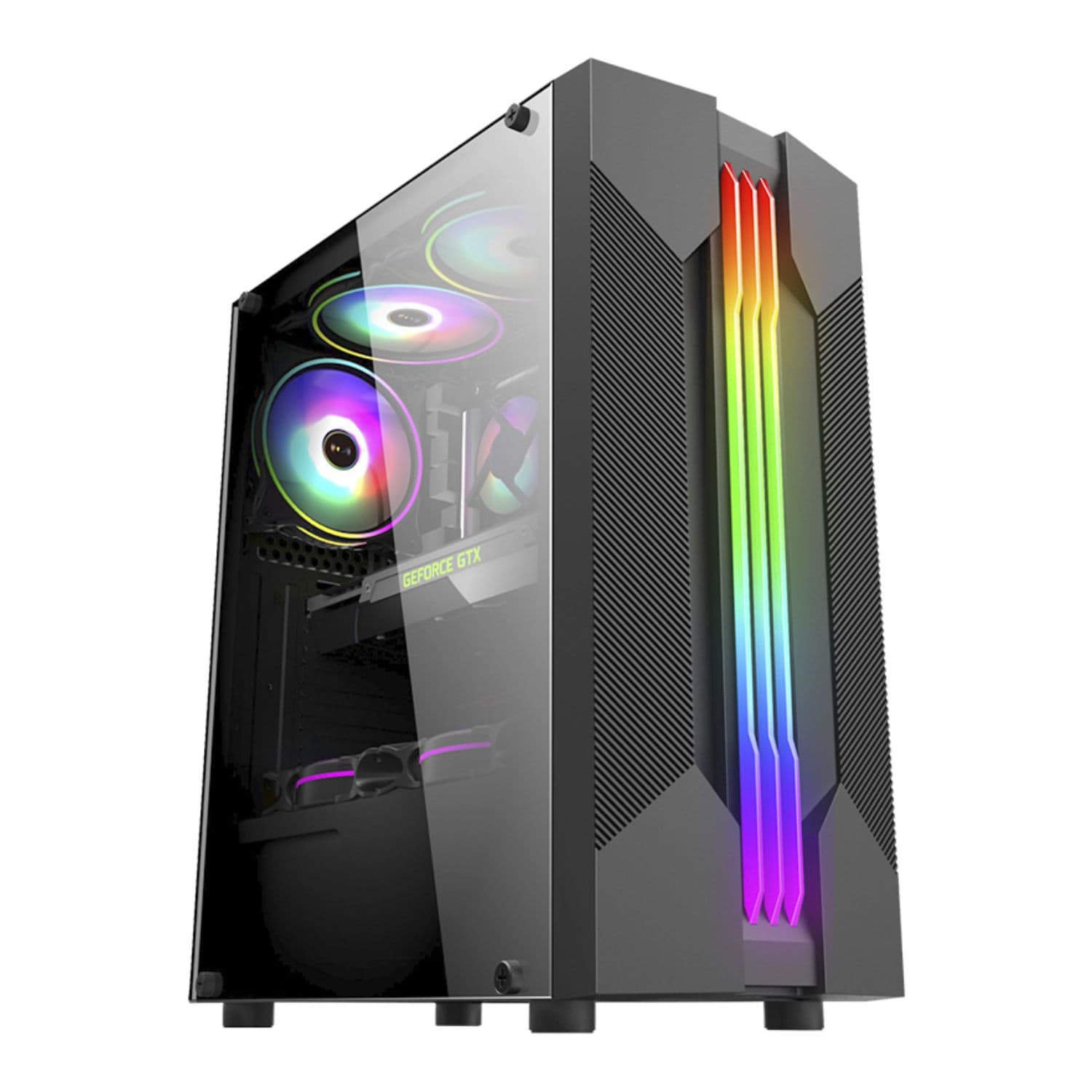 GABINETE GAMER ATX CG01A9 BIFROST K-MEX PRETO