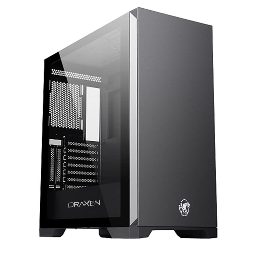 GABINETE GAMER ATX KHAMSA ARGB DRAXEN PRETO