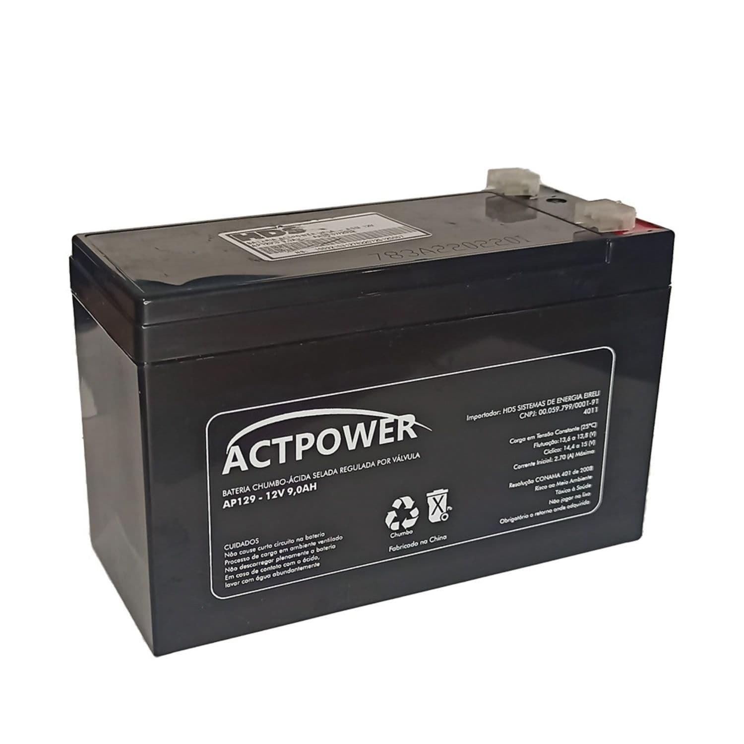 BATERIA SELADA UP129 12V/9A ACTPOWER