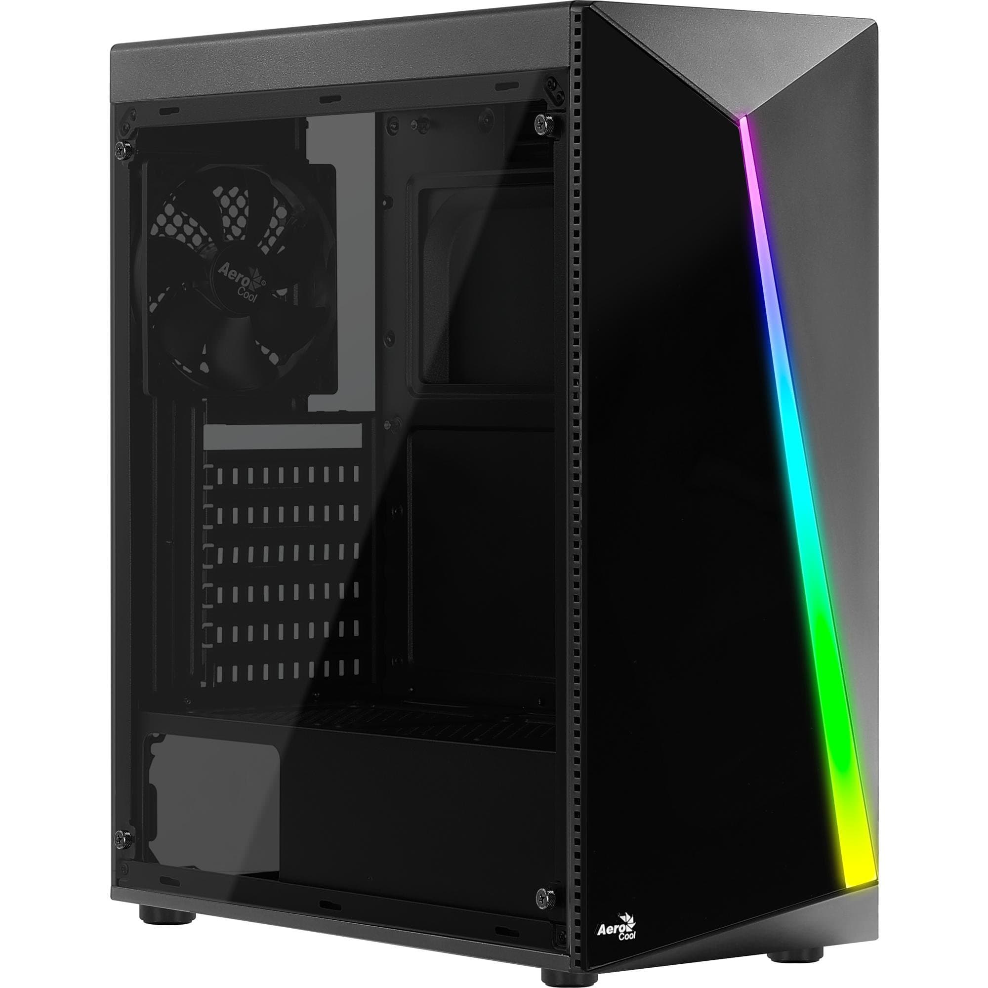 GABINETE GAMER ATX AEROCOOL SHARD RGB PRETO