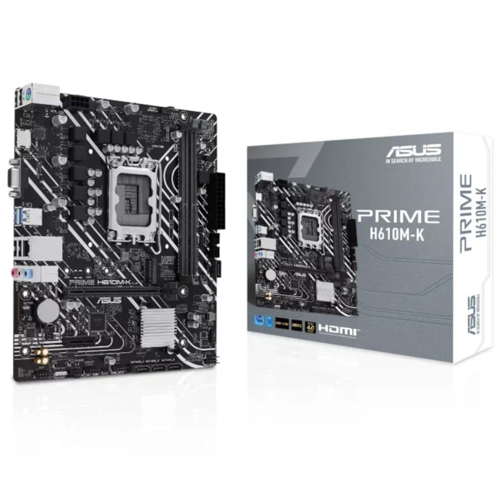 PLACA MÃE 1700 ASUS H610M-K PRIME D5/M.2/HDMI/VGA/DDR5 12G 13G