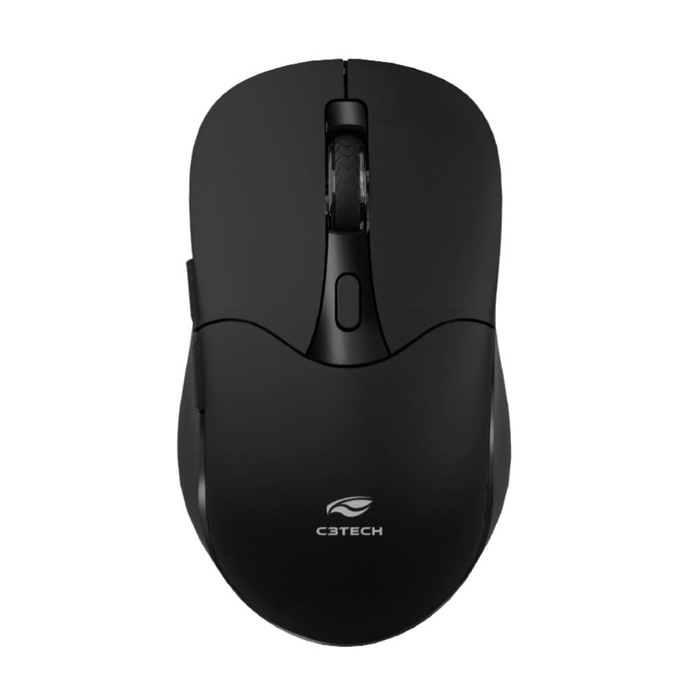 MOUSE SEM FIO RECARREGAVEL 1600DPI M-BT60BK PRETO C3TECH