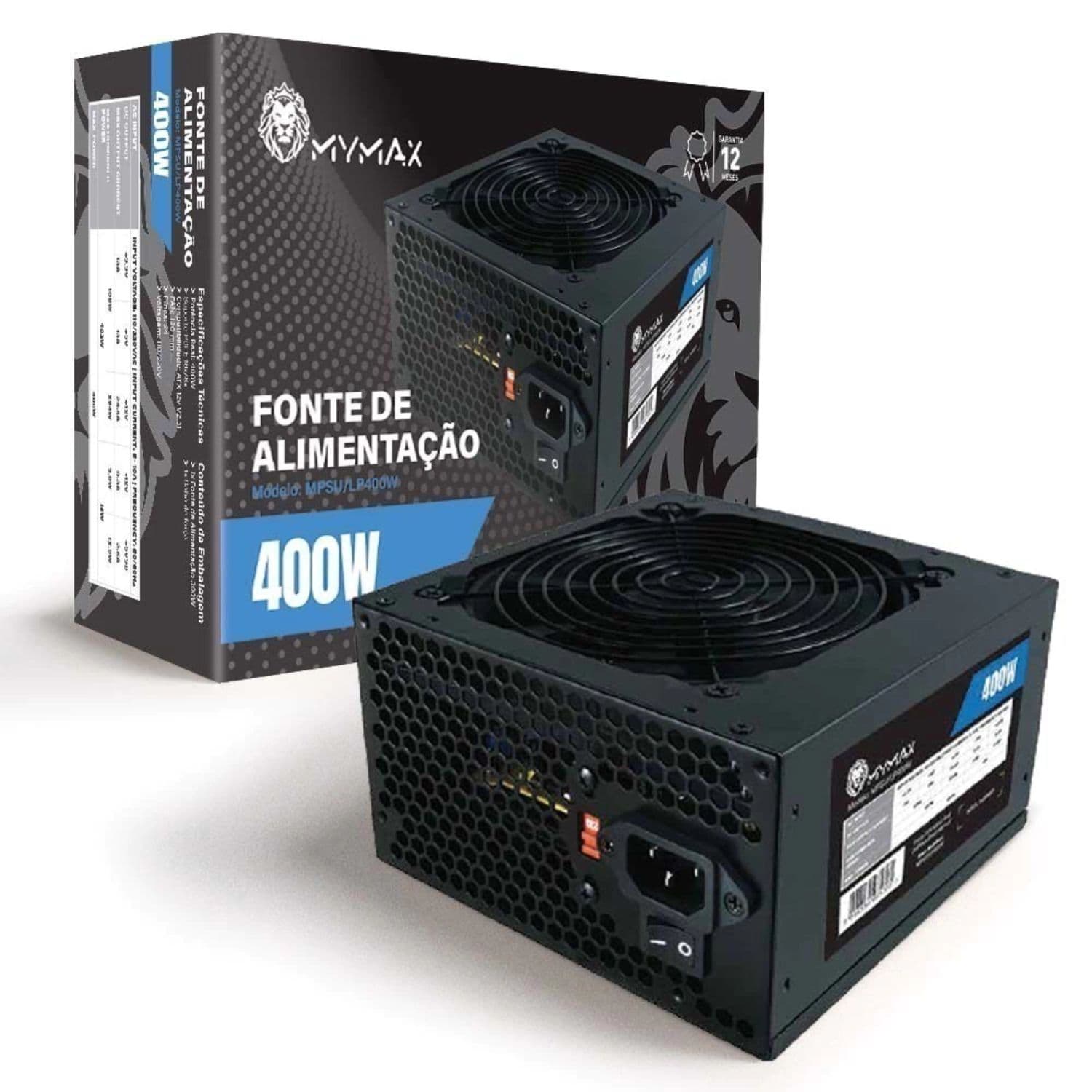 FONTE ATX ALIMENTAÇÃO 400W MYMAX
