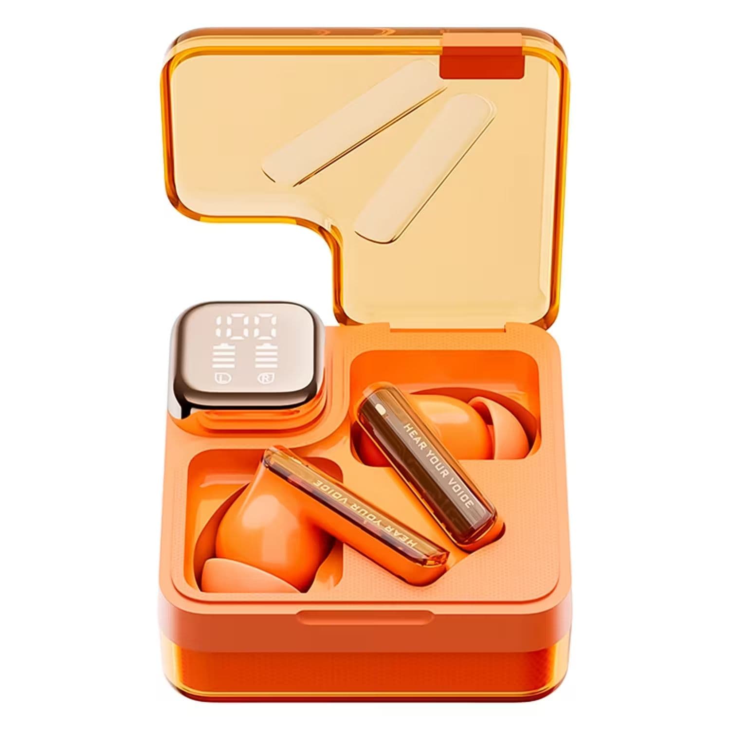 FONE DE OUVIDO AURICULAR BT QCY MELOBUDS NEO BH24QT31A LARANJA