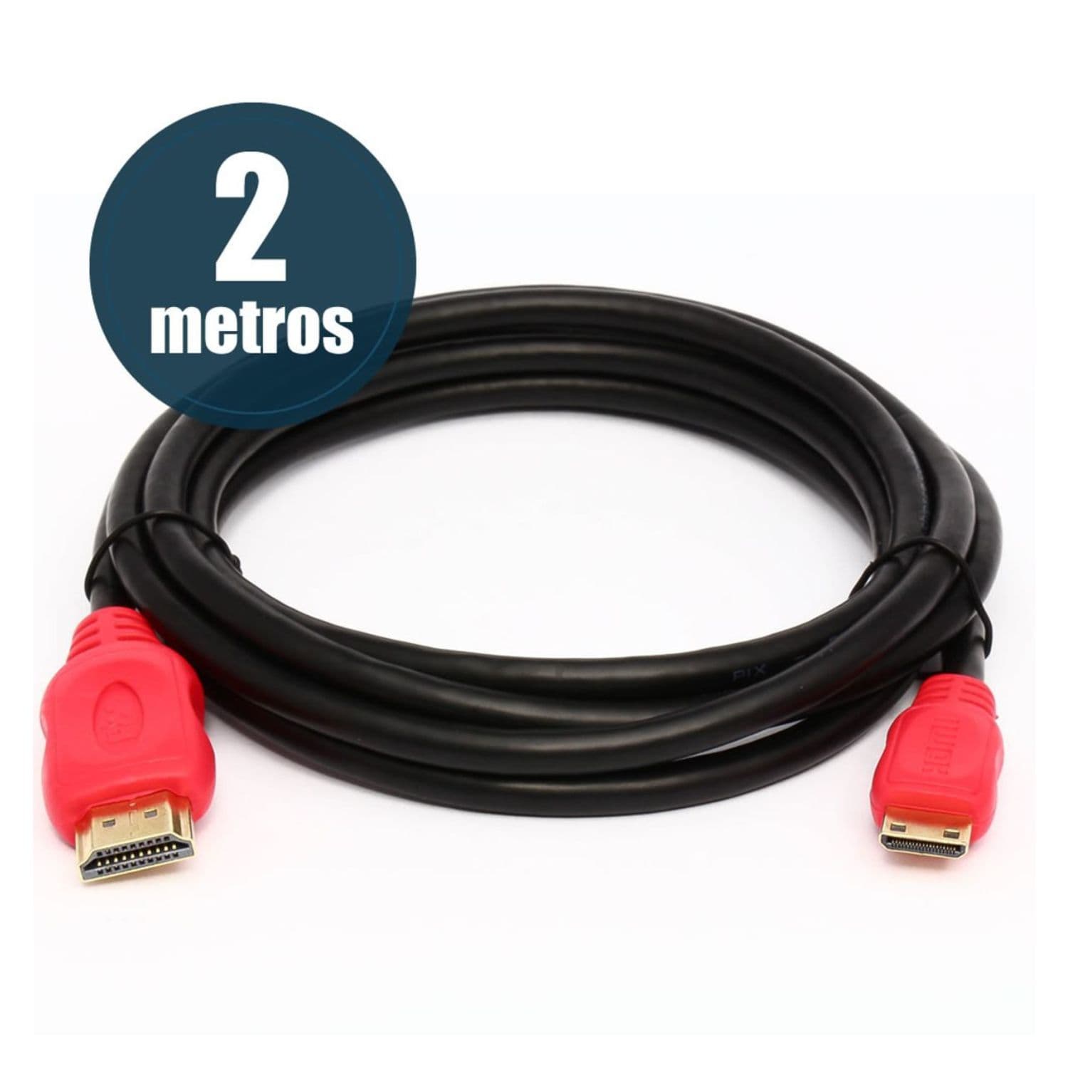 CABO MINI HDMI X HDMI 2.0 4K19 PINOS 2 MT PIX