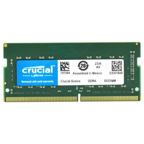 MEMÓRIA NOTEBOOK DDR4 8GB PC3200 CRUCIAL CB8GS3200